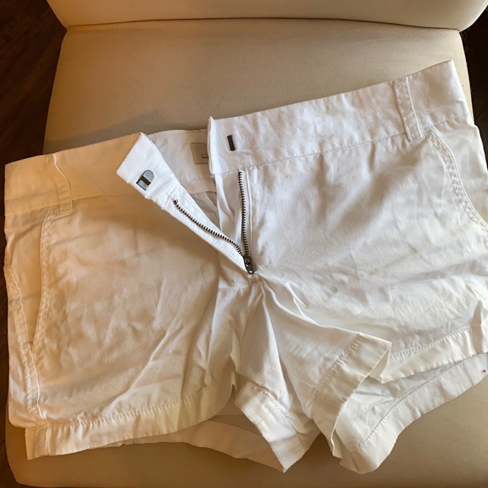J Crew Chino White shorts